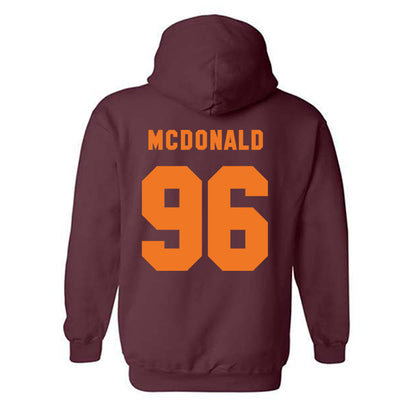 Virginia Tech - NCAA Football : Christian Epling - Classic Shersey Hooded Sweatshirt-3
