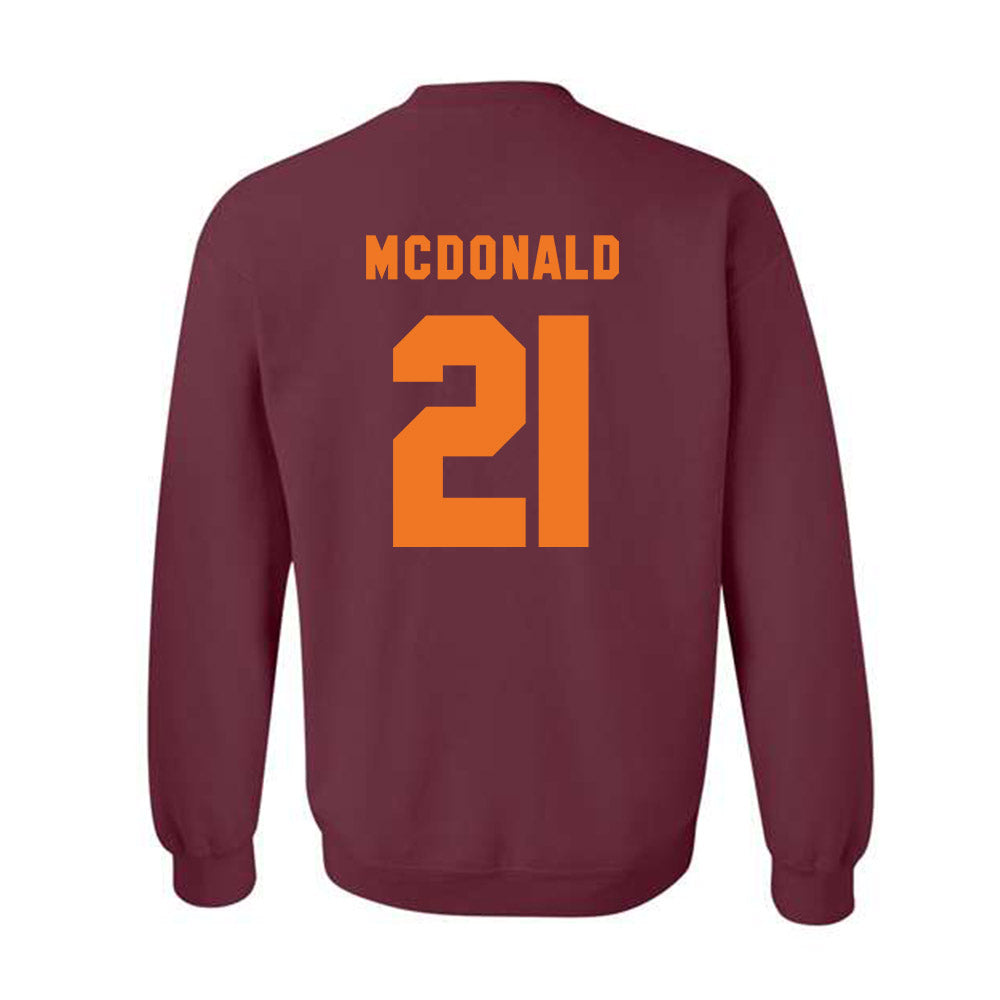 Virginia Tech - NCAA Football : Cam Sparks - Classic Shersey Crewneck Sweatshirt-3
