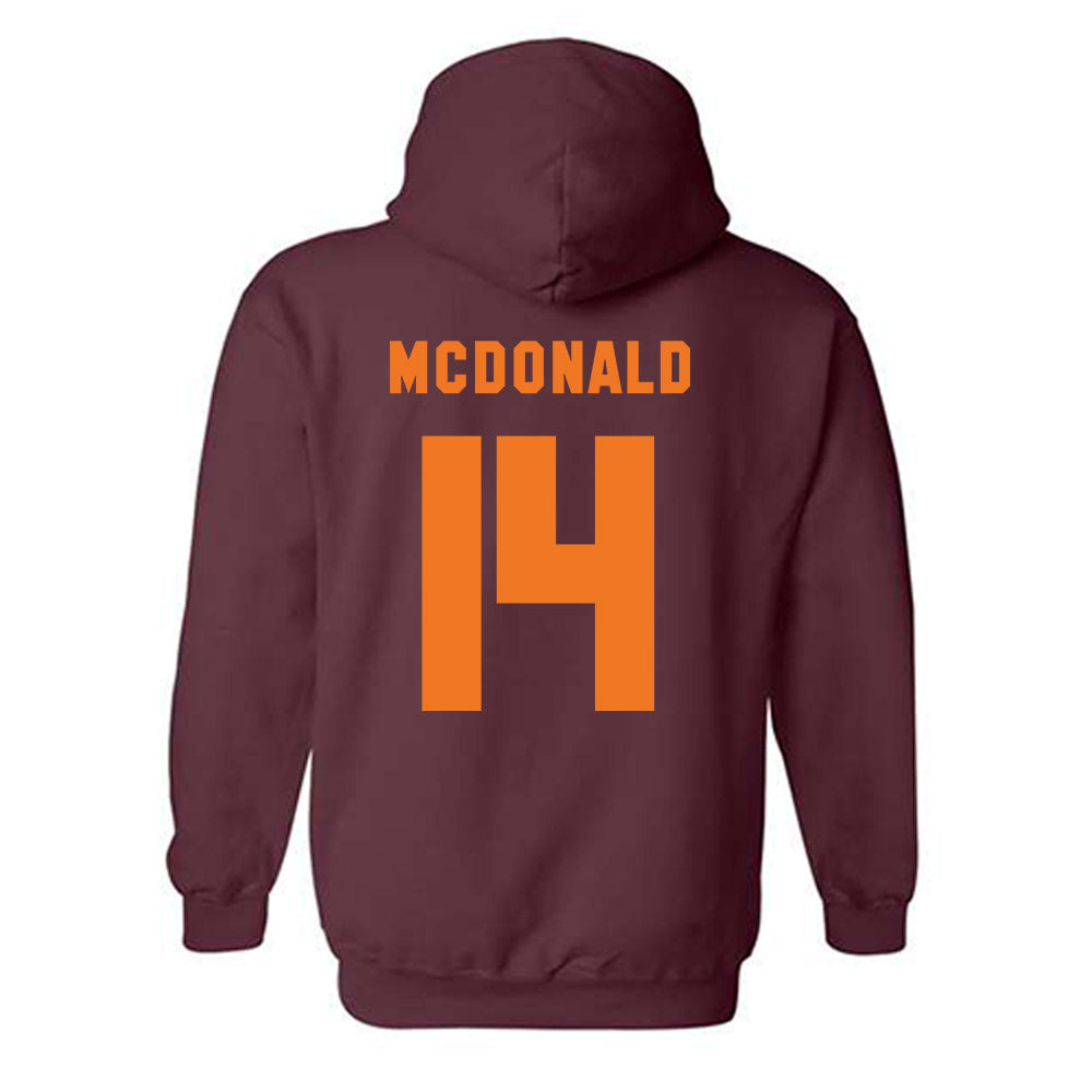 Virginia Tech - NCAA Football : Troy Huhn - Classic Shersey Hooded Sweatshirt-3