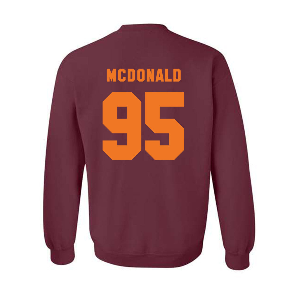 Virginia Tech - NCAA Football : Nathan Totten - Classic Shersey Crewneck Sweatshirt-3