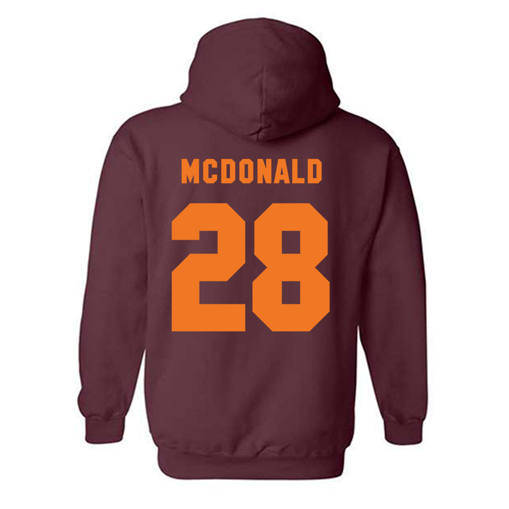 Virginia Tech - NCAA Football : Knahlij Harrell - Classic Shersey Hooded Sweatshirt-3
