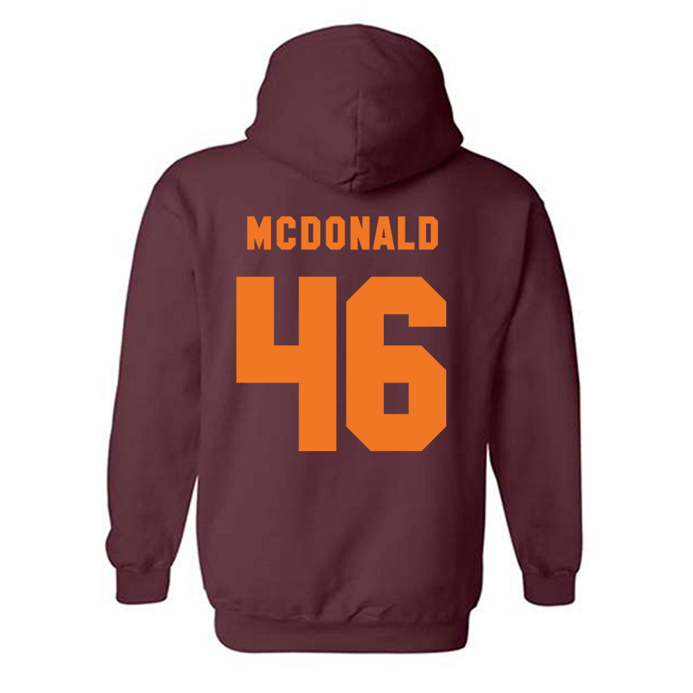 Virginia Tech - NCAA Football : Darius Taylor - Classic Shersey Hooded Sweatshirt-3