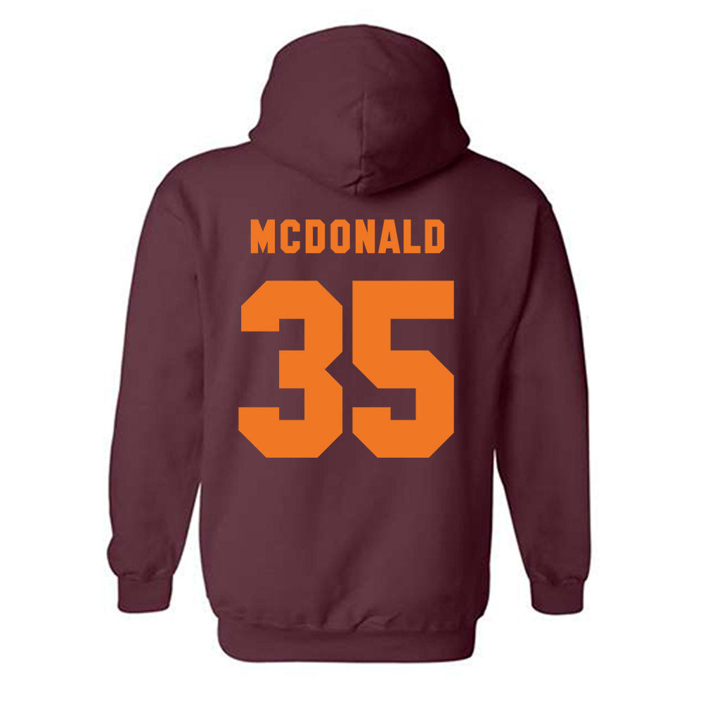 Virginia Tech - NCAA Football : John Buetow - Classic Shersey Hooded Sweatshirt-3