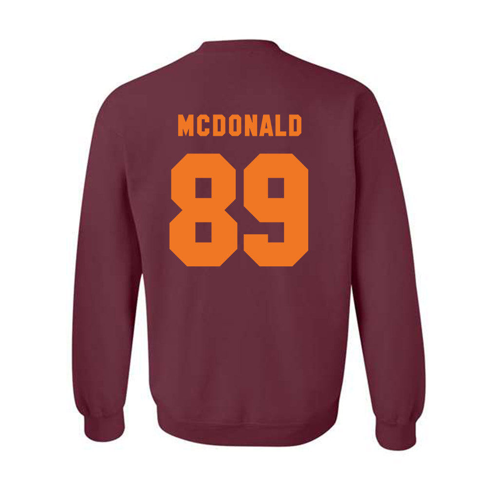 Virginia Tech - NCAA Football : Hudson Zell - Classic Shersey Crewneck Sweatshirt-3