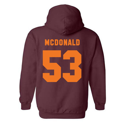 Virginia Tech - NCAA Football : Tommy Ricard - Classic Shersey Hooded Sweatshirt-3