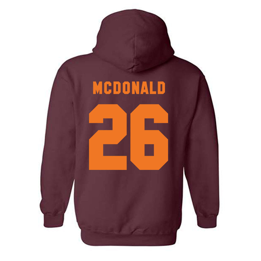 Virginia Tech - NCAA Football : Antwone Santiago - Classic Shersey Hooded Sweatshirt-3