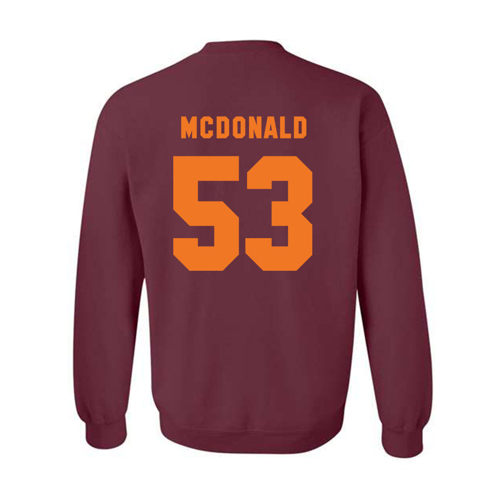 Virginia Tech - NCAA Football : Tommy Ricard - Classic Shersey Crewneck Sweatshirt-3