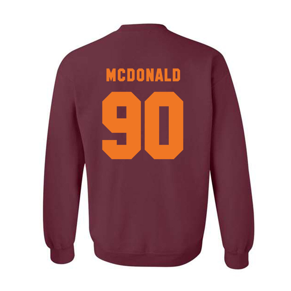 Virginia Tech - NCAA Football : Andrew Hanchuk - Classic Shersey Crewneck Sweatshirt-3