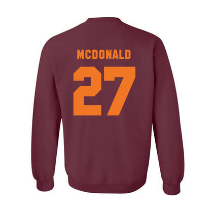 Virginia Tech - NCAA Football : Marcellous Hawkins - Classic Shersey Crewneck Sweatshirt-3