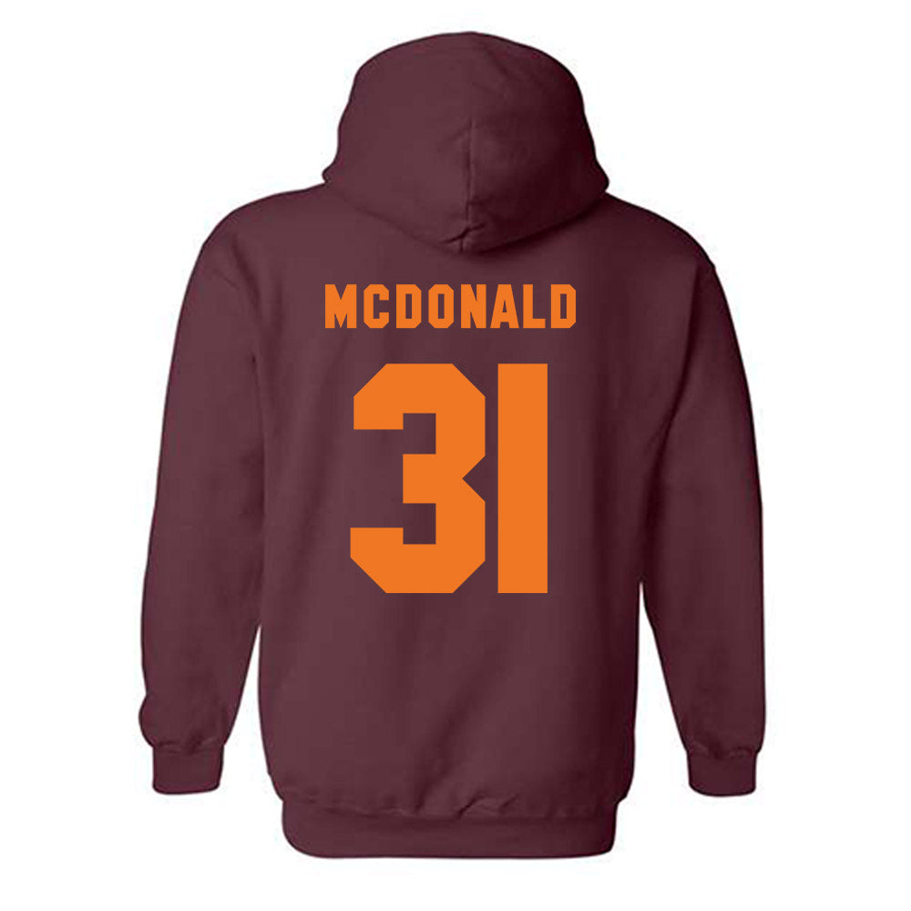 Virginia Tech - NCAA Football : Jason Abbey - Classic Shersey Hooded Sweatshirt-3