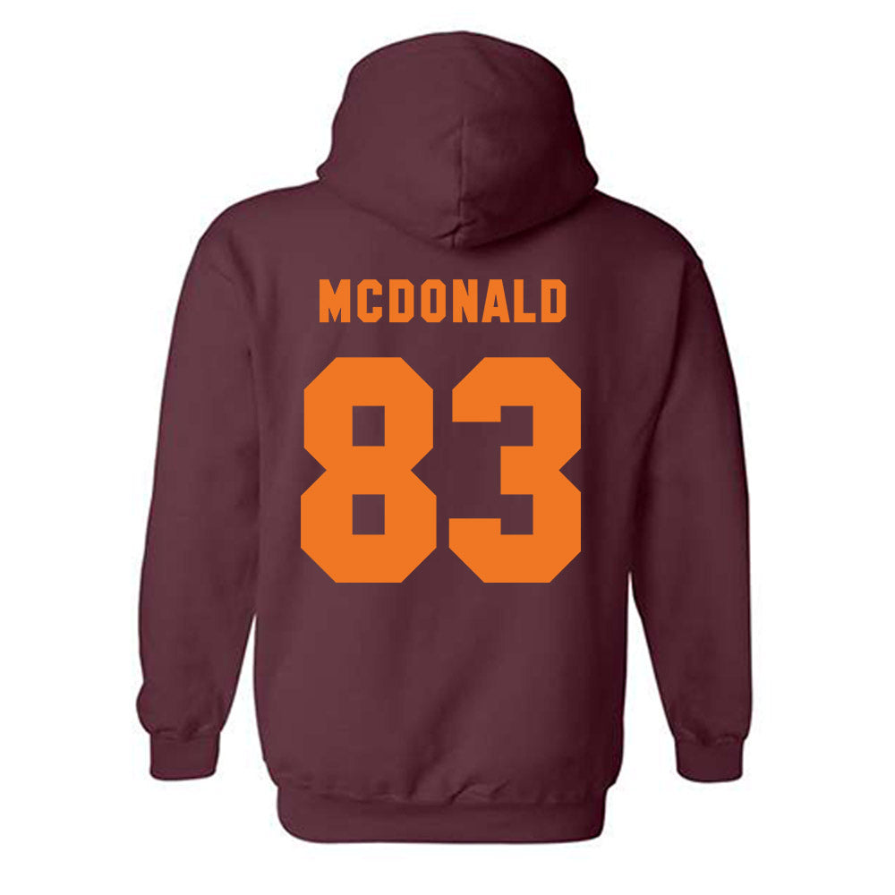Virginia Tech - NCAA Football : Luke Stuewe - Classic Shersey Hooded Sweatshirt-3
