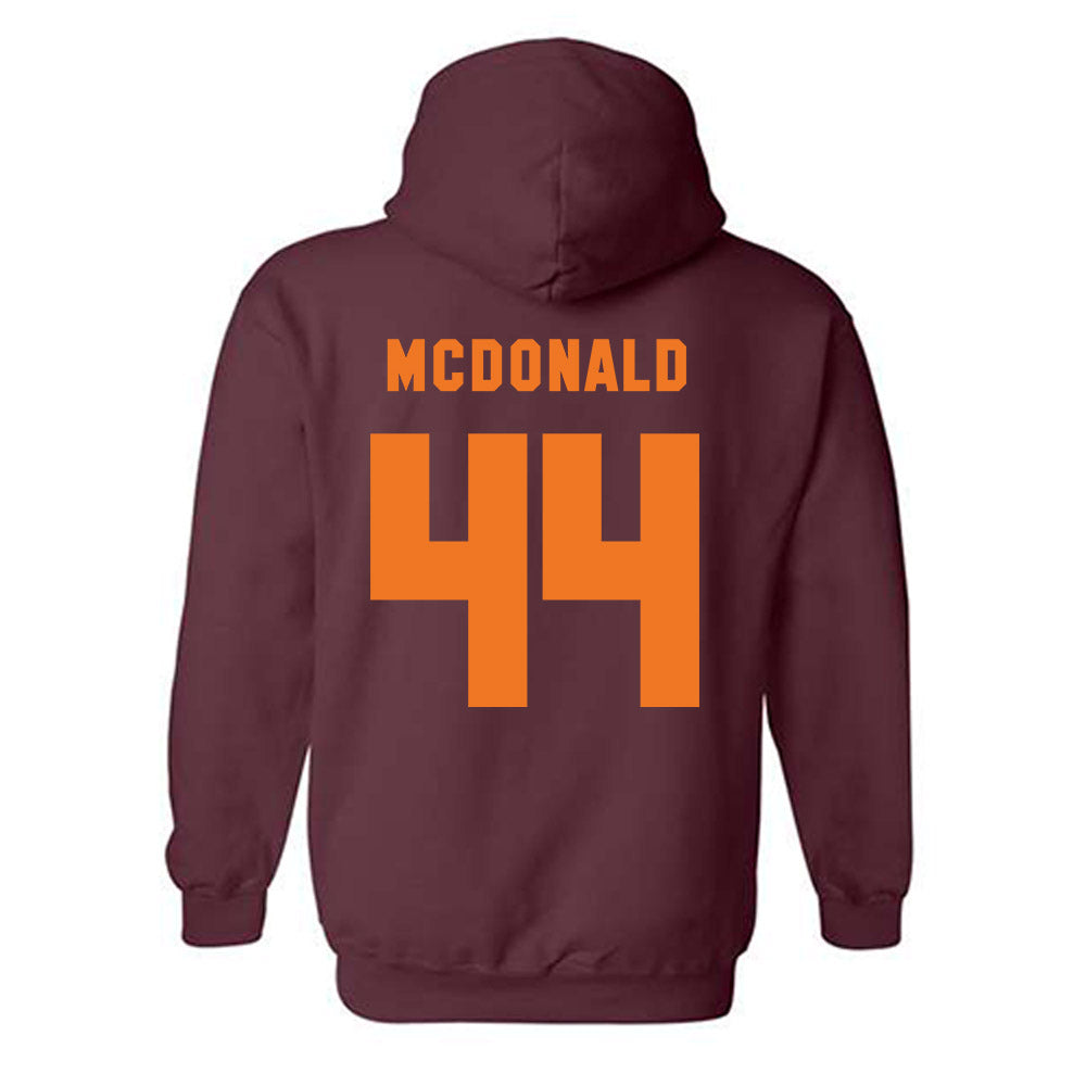 Virginia Tech - NCAA Football : Brett Clatterbaugh - Classic Shersey Hooded Sweatshirt-3