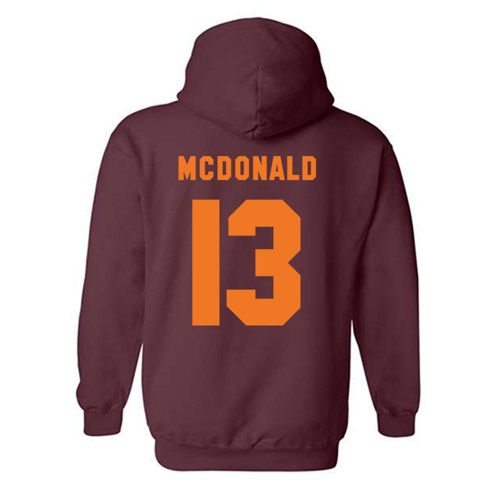 Virginia Tech - NCAA Football : Kemari Copeland - Classic Shersey Hooded Sweatshirt-3