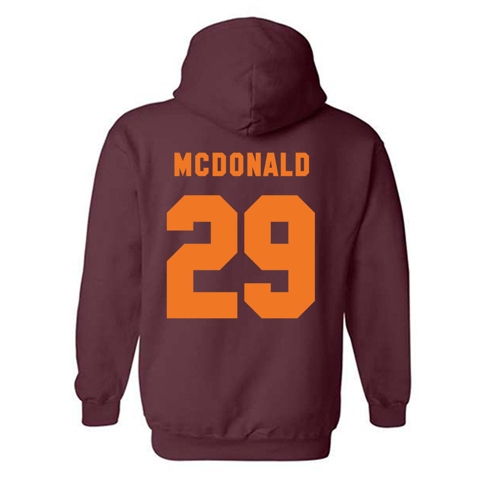 Virginia Tech - NCAA Football : Jahmari DeLoatch - Classic Shersey Hooded Sweatshirt-3