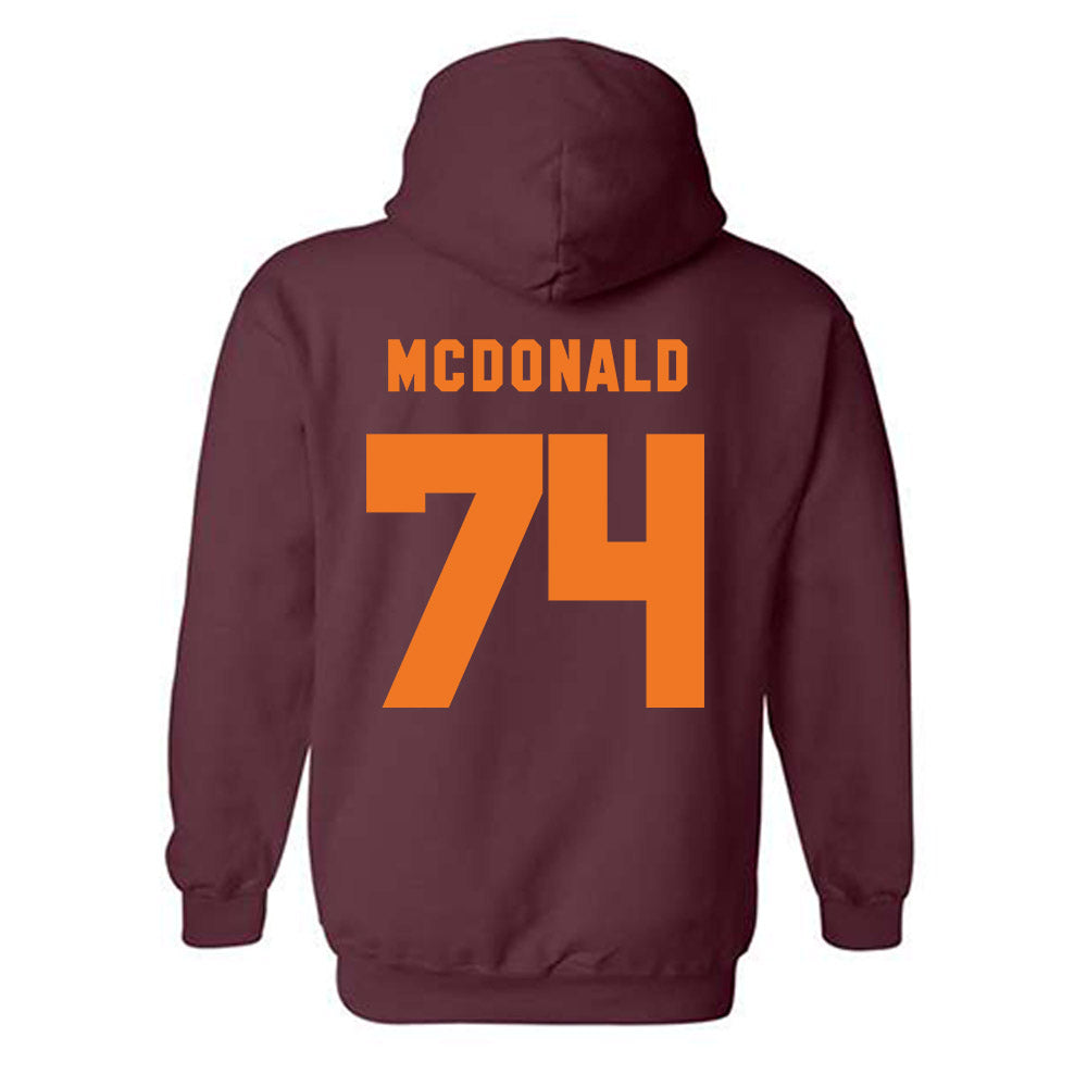 Virginia Tech - NCAA Football : Marlen Bright - Classic Shersey Hooded Sweatshirt-3