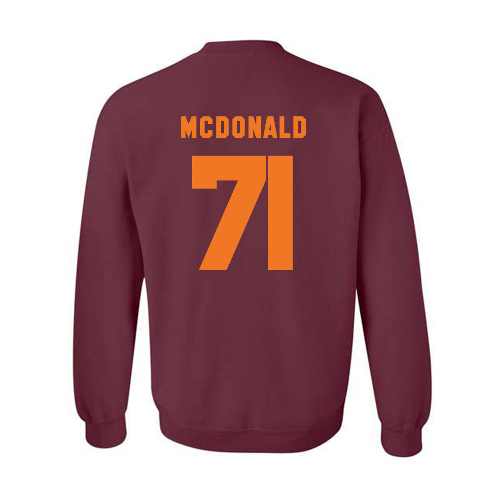 Virginia Tech - NCAA Football : Gavin Crawford - Classic Shersey Crewneck Sweatshirt-3