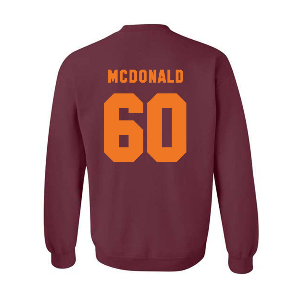 Virginia Tech - NCAA Football : Maddox Cochrane - Classic Shersey Crewneck Sweatshirt-3