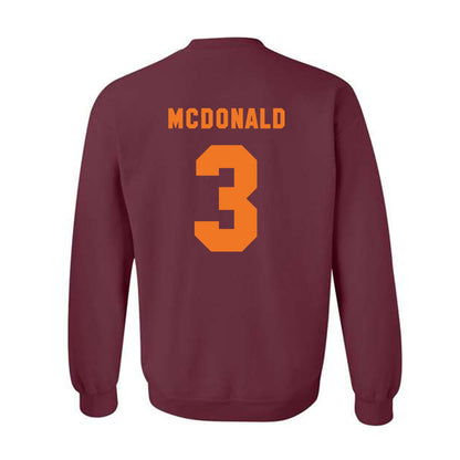 Virginia Tech - NCAA Football : Que'Sean Brown - Classic Shersey Crewneck Sweatshirt-3