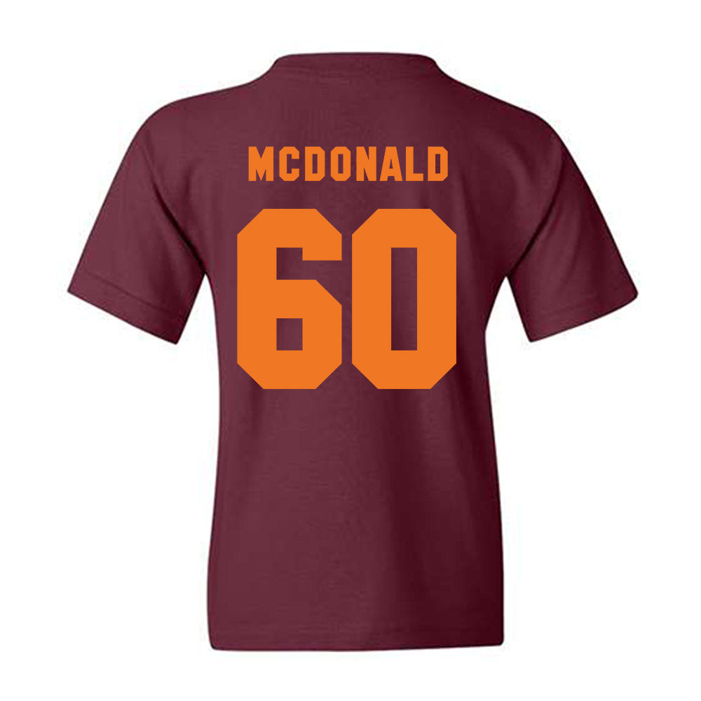 Virginia Tech - NCAA Football : Maddox Cochrane - Classic Shersey Youth T-Shirt-3