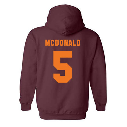 Virginia Tech - NCAA Football : Marlion Jackson - Classic Shersey Hooded Sweatshirt-3