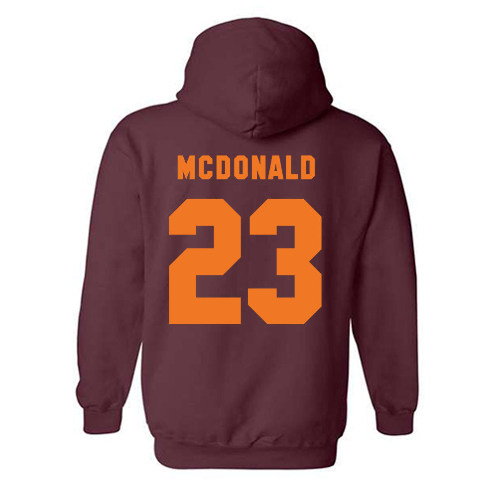 Virginia Tech - NCAA Football : Tyler Mason - Classic Shersey Hooded Sweatshirt-3