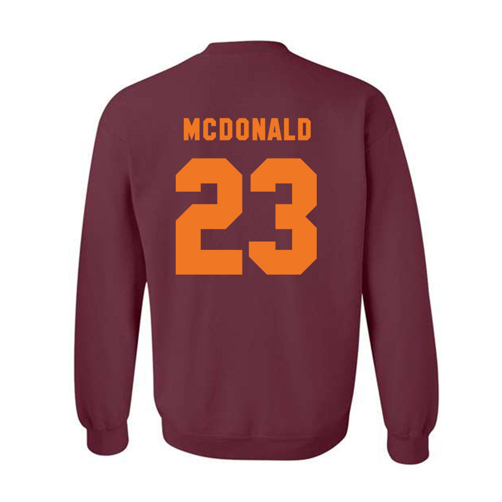 Virginia Tech - NCAA Football : Thomas Williams - Classic Shersey Crewneck Sweatshirt-3