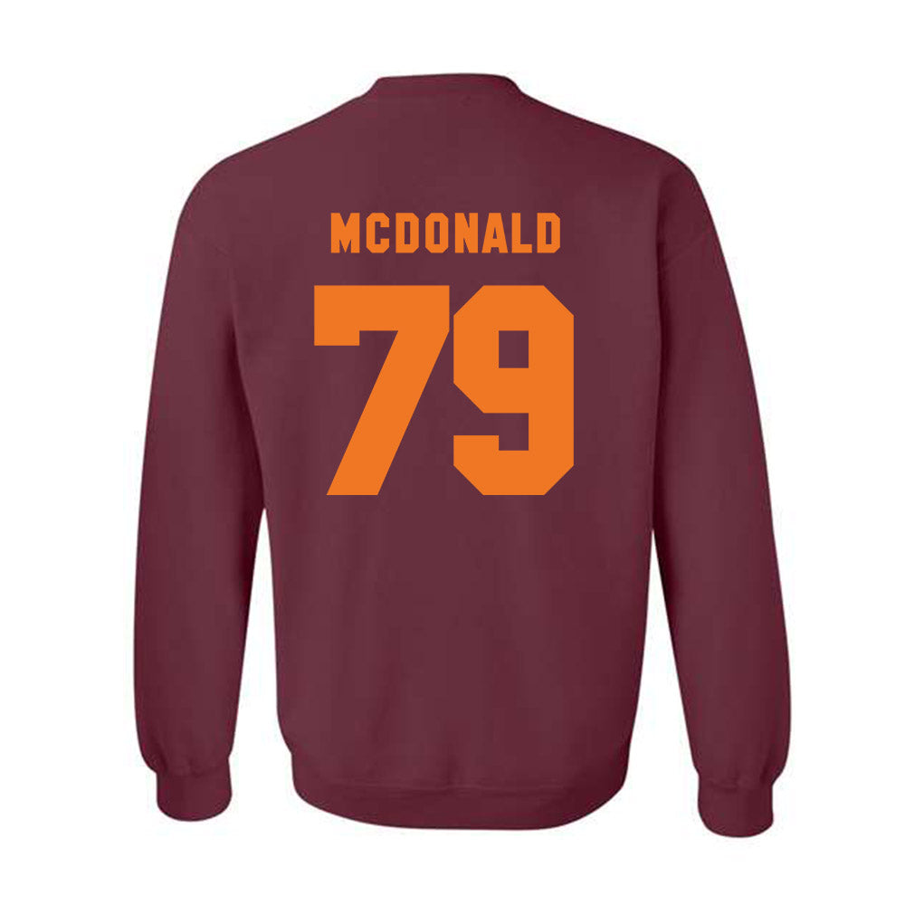 Virginia Tech - NCAA Football : Johnny Garrett - Classic Shersey Crewneck Sweatshirt-3