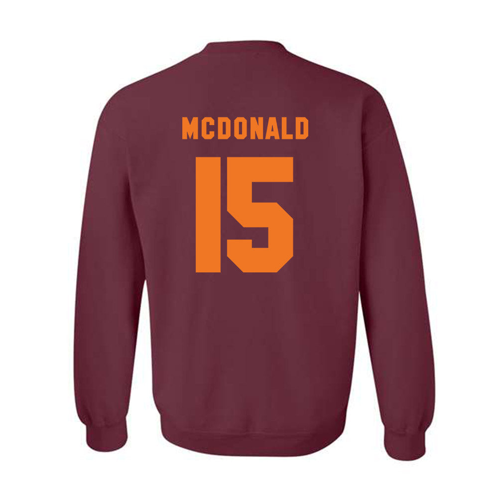 Virginia Tech - NCAA Football : Brennan Johnson - Classic Shersey Crewneck Sweatshirt-3