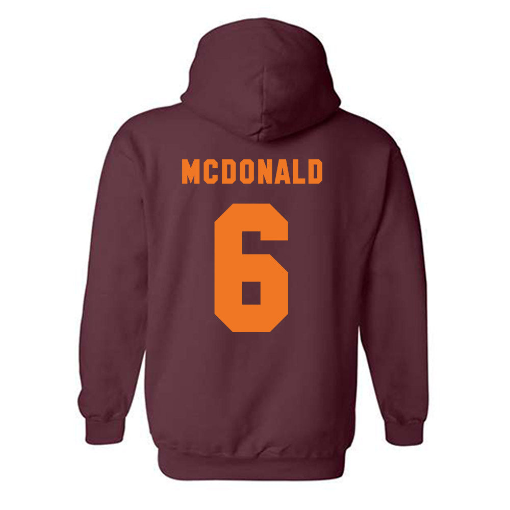 Virginia Tech - NCAA Football : Keylen Adams - Classic Shersey Hooded Sweatshirt-3