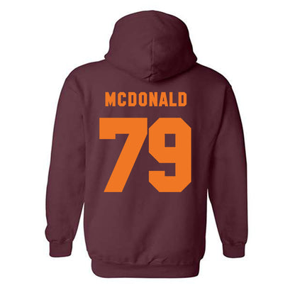 Virginia Tech - NCAA Football : Johnny Garrett - Classic Shersey Hooded Sweatshirt-3