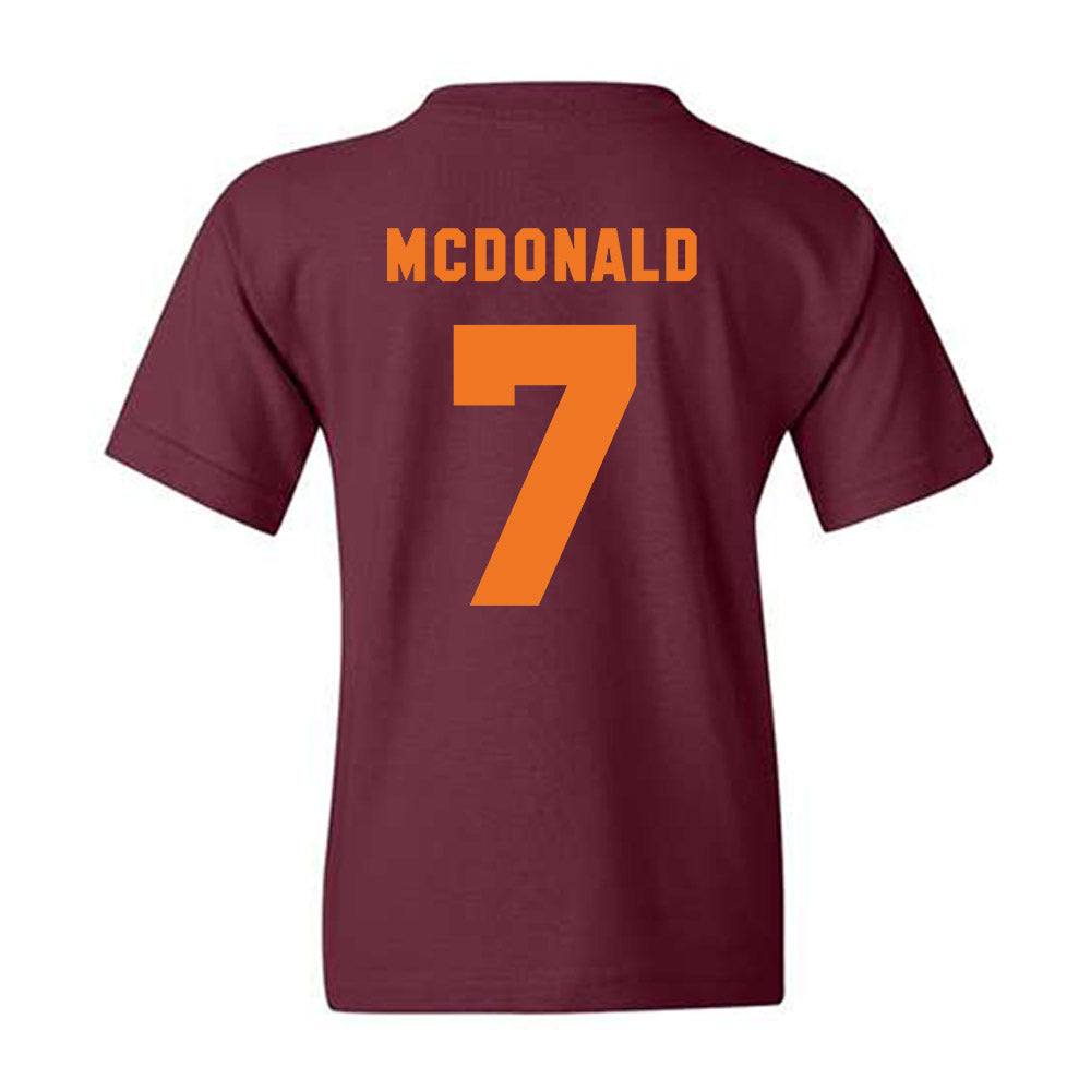 Virginia Tech - NCAA Football : Chanz Wiggins - Classic Shersey Youth T-Shirt-3