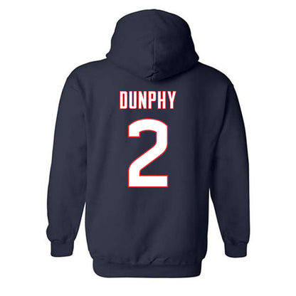 UConn - NCAA Men's Ice Hockey : Brendan Dunphy - Sports Shersey Hooded Sweatshirt-1