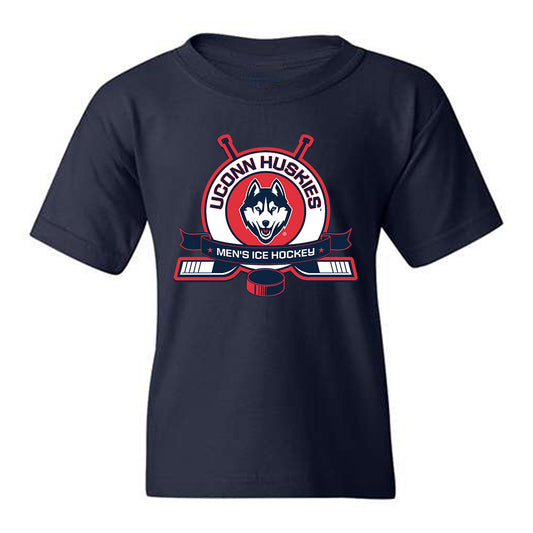 UConn - NCAA Men's Ice Hockey : Carlin Dezainde - Sports Shersey Youth T-Shirt-0