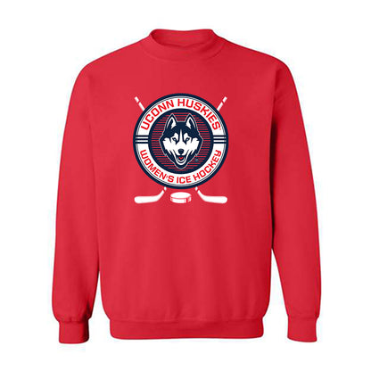 UConn - NCAA Women's Ice Hockey : Teagan Vaughan - Sports Shersey Crewneck Sweatshirt-0