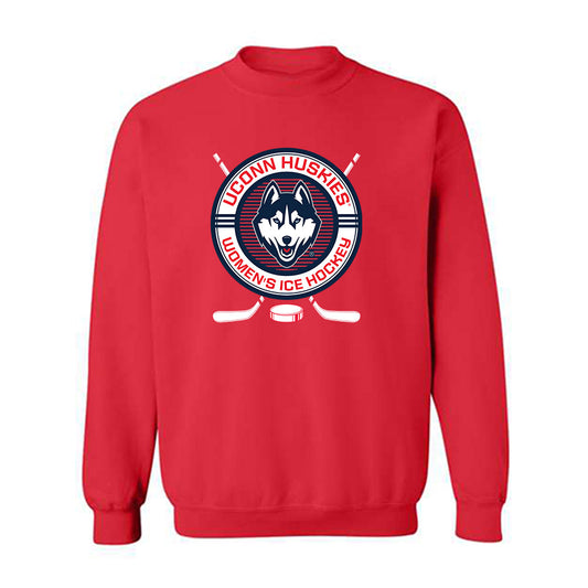 UConn - NCAA Women's Ice Hockey : Callie McLean - Sports Shersey Crewneck Sweatshirt-0