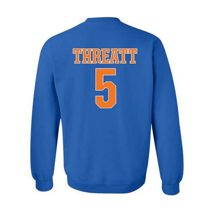 Texas Arlington - NCAA Women's Basketball : nya threatt - Sports Shersey Crewneck Sweatshirt-1