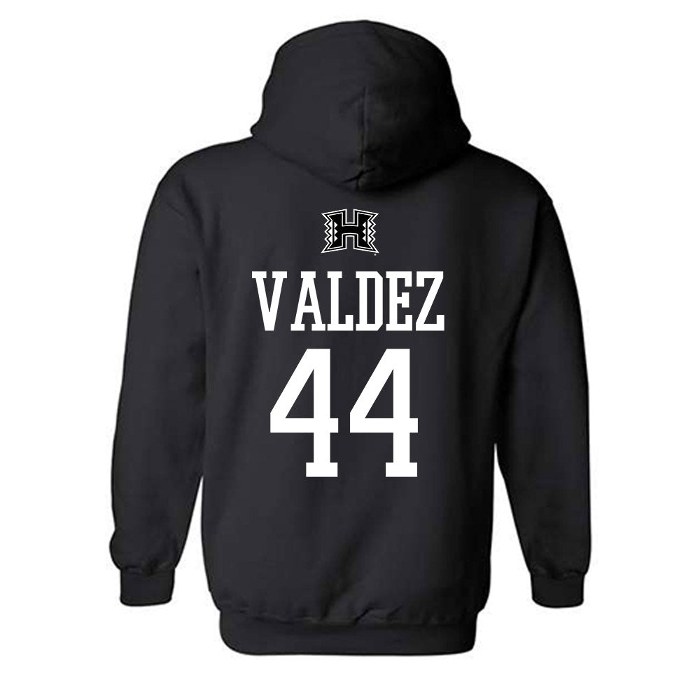 Hawaii - NCAA Baseball : Derek Valdez - Classic Shersey Hooded Sweatshirt-1