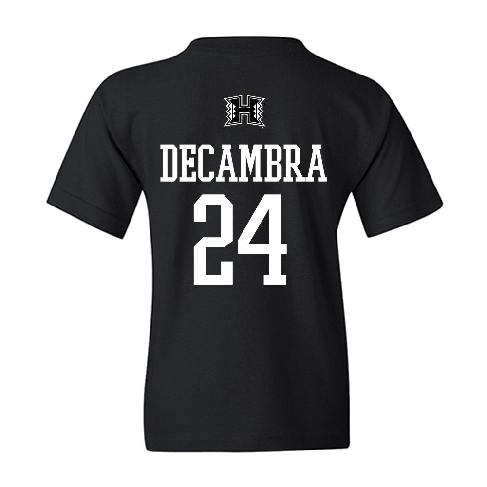 Hawaii - NCAA Football : Kodi DeCambra - Classic Shersey Youth T-Shirt-1