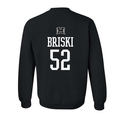 Hawaii - NCAA Football : Dean Briski - Classic Shersey Crewneck Sweatshirt-1