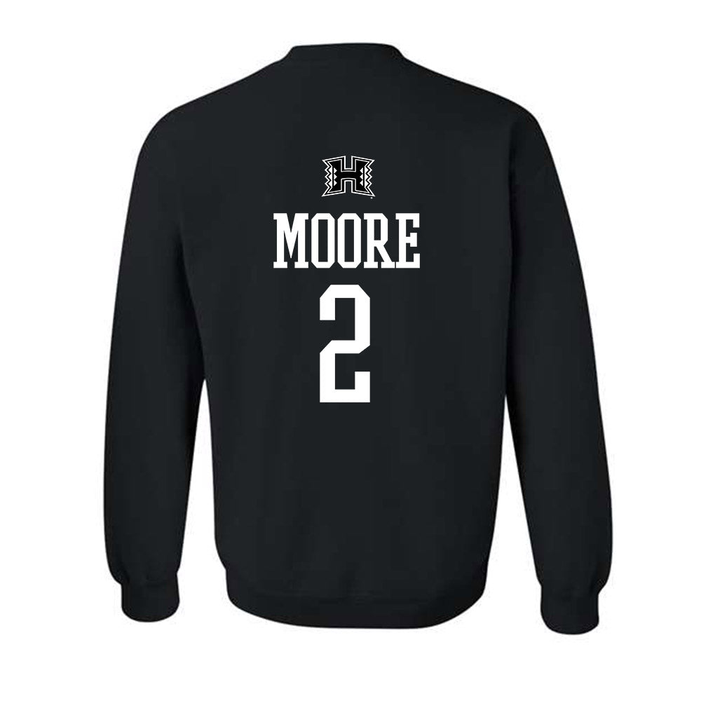 Hawaii - NCAA Football : Kona Moore - Classic Shersey Crewneck Sweatshirt-1