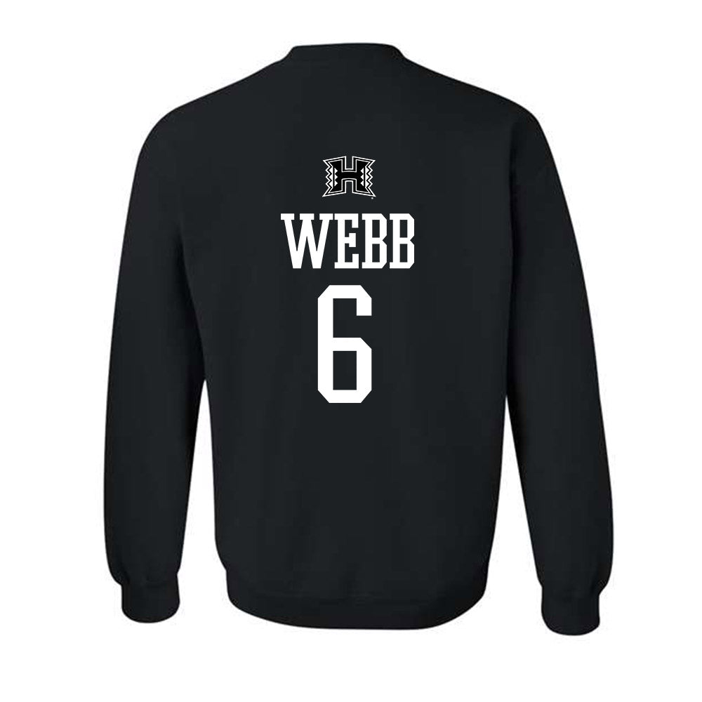 Hawaii - NCAA Women's Basketball : Kyra Webb - Classic Shersey Crewneck Sweatshirt-1