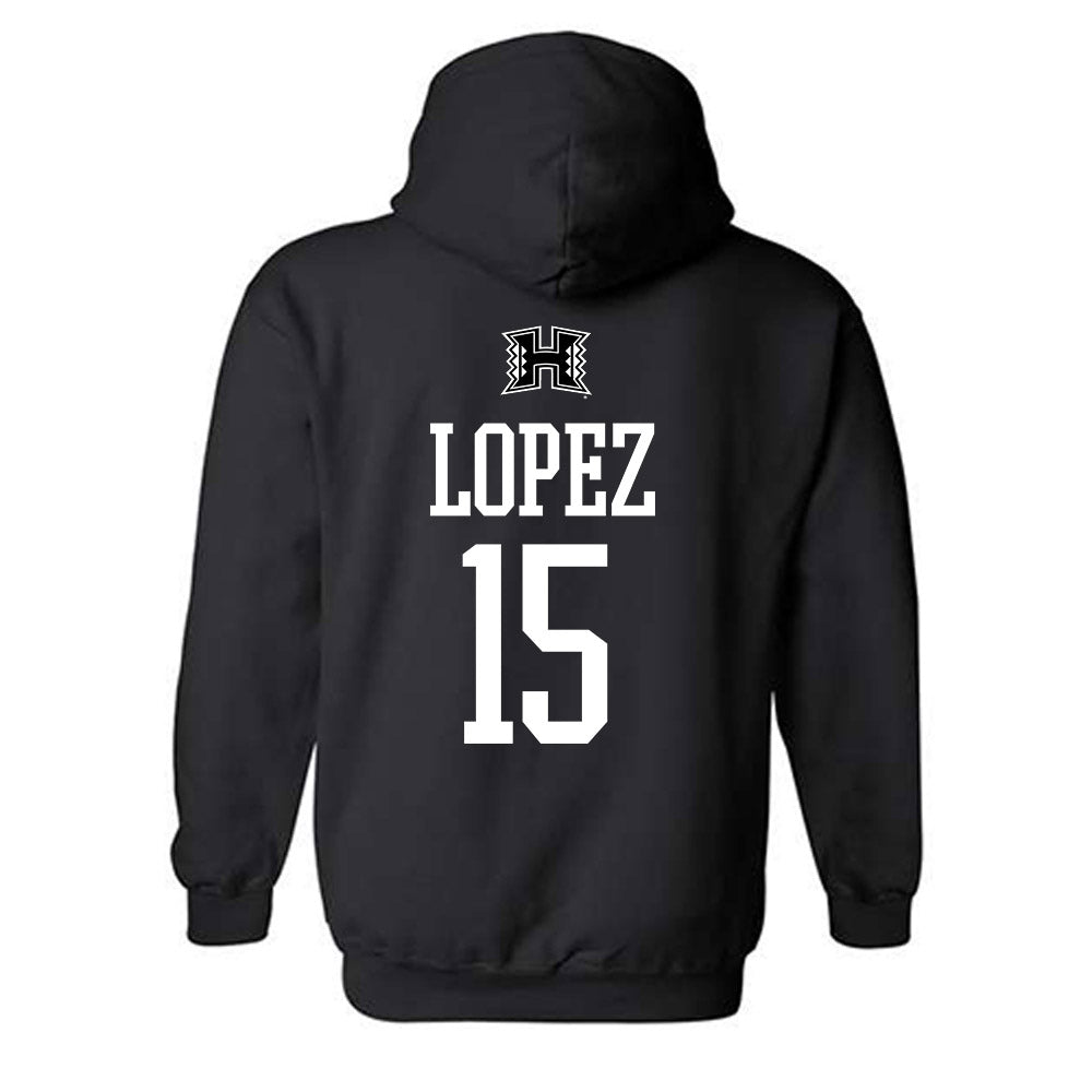 Hawaii - NCAA Women's Volleyball : Leilani Lopez - Classic Shersey Hooded Sweatshirt-1