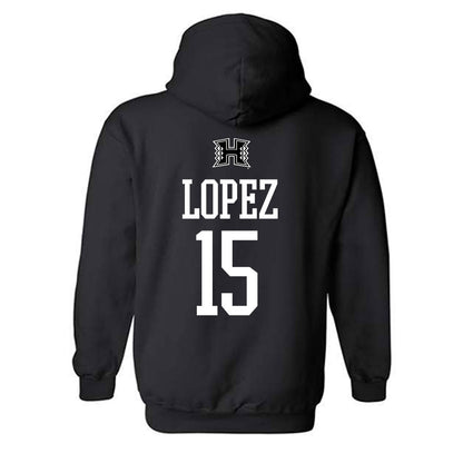 Hawaii - NCAA Women's Volleyball : Leilani Lopez - Classic Shersey Hooded Sweatshirt-1