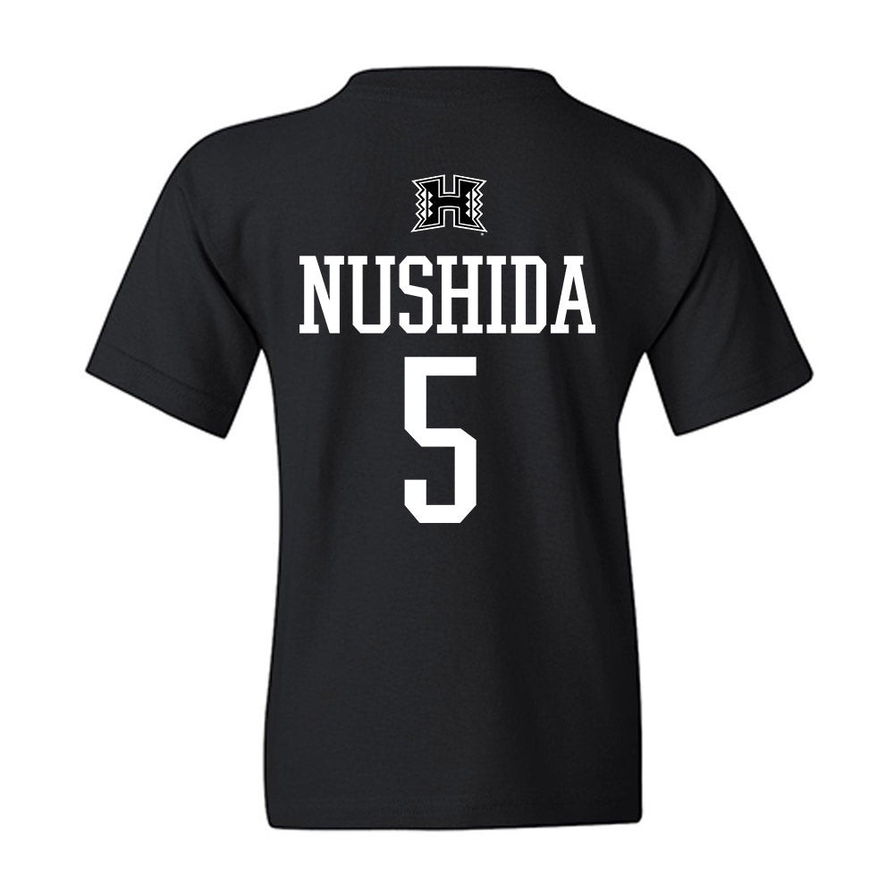 Hawaii - NCAA Baseball : Draven Nushida - Classic Shersey Youth T-Shirt-1