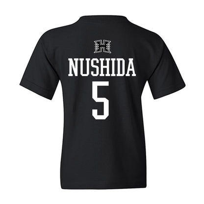 Hawaii - NCAA Baseball : Draven Nushida - Classic Shersey Youth T-Shirt-1