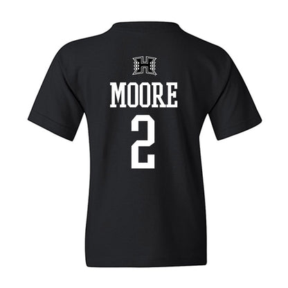 Hawaii - NCAA Football : Kona Moore - Classic Shersey Youth T-Shirt-1