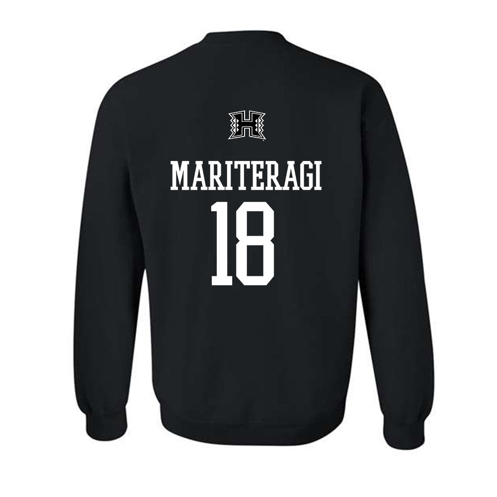 Hawaii - NCAA Football : Zaden Mariteragi - Classic Shersey Crewneck Sweatshirt-1