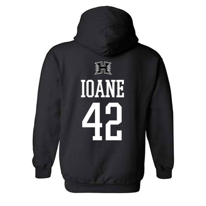 Hawaii - NCAA Football : Matteus Ioane - Classic Shersey Hooded Sweatshirt-1