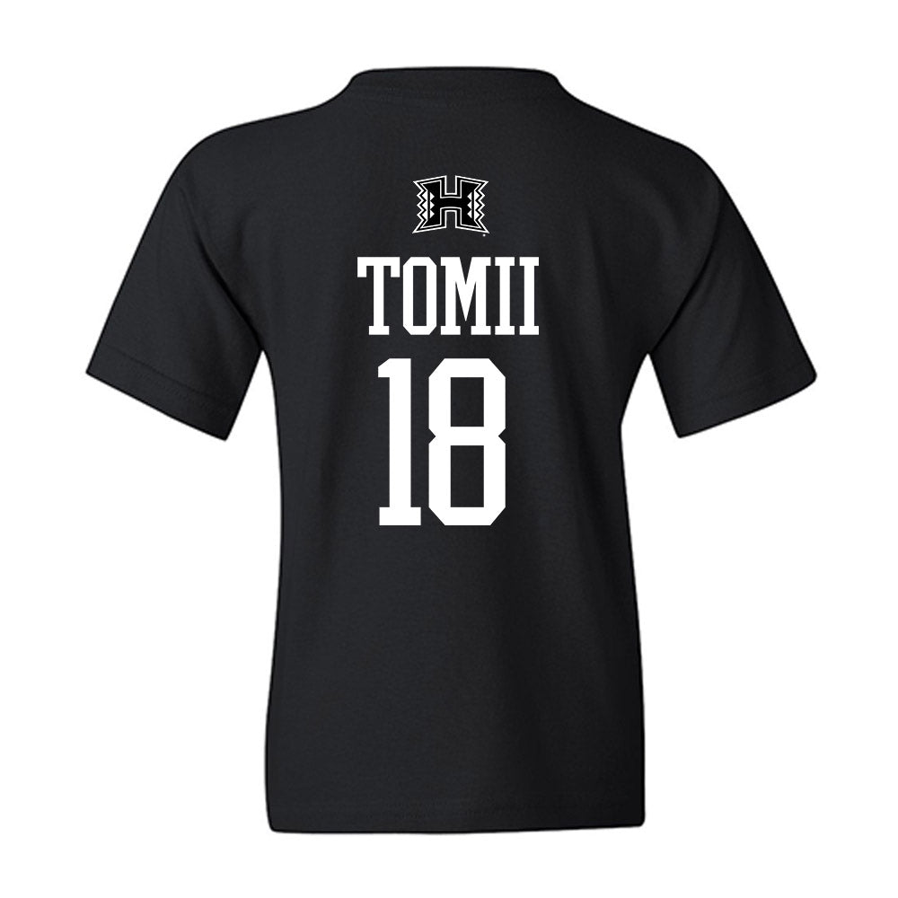 Hawaii - NCAA Baseball : Tsubasa Tomii - Classic Shersey Youth T-Shirt-1