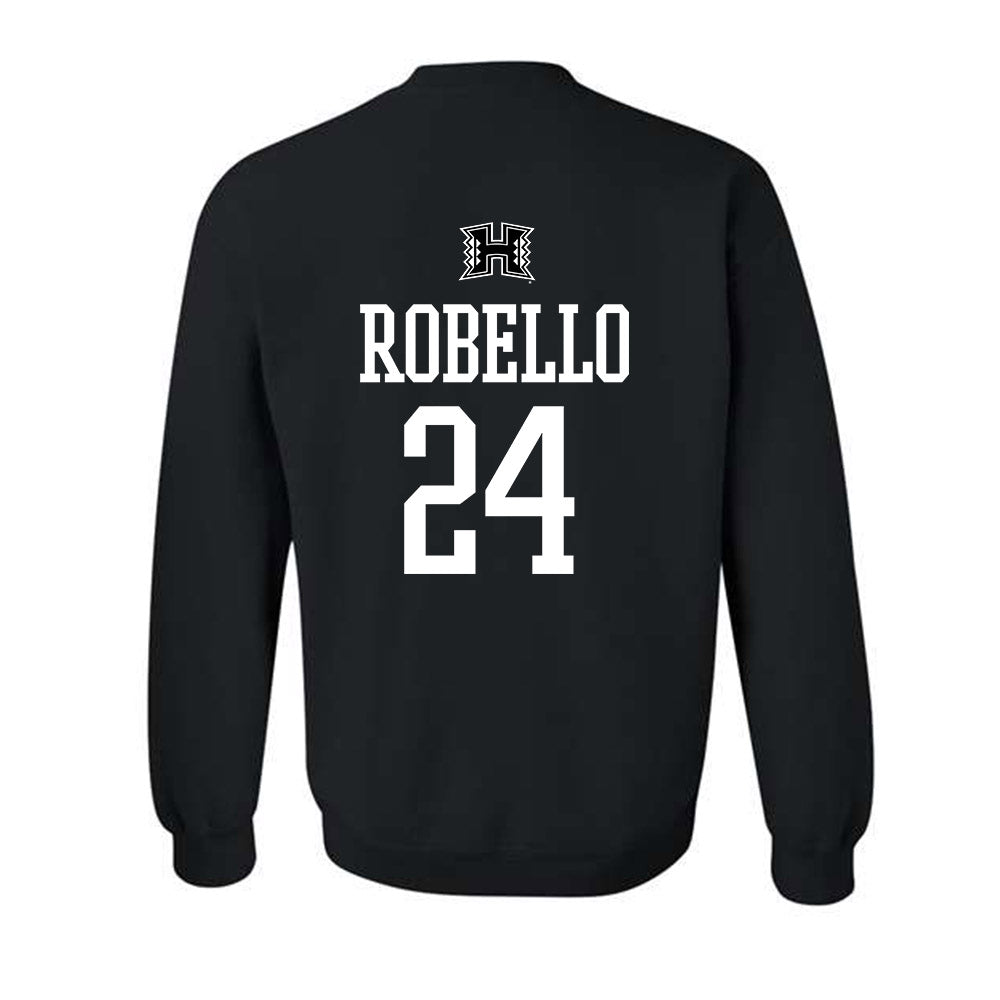 Hawaii - NCAA Baseball : Hekili Robello - Classic Shersey Crewneck Sweatshirt-1